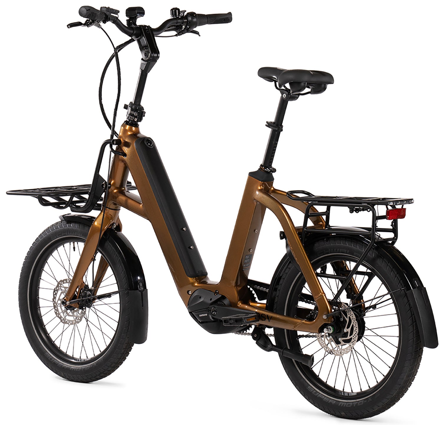BESV CPT 1.4 X Step E-Bike in metallic gold gloss, Detailansicht 1