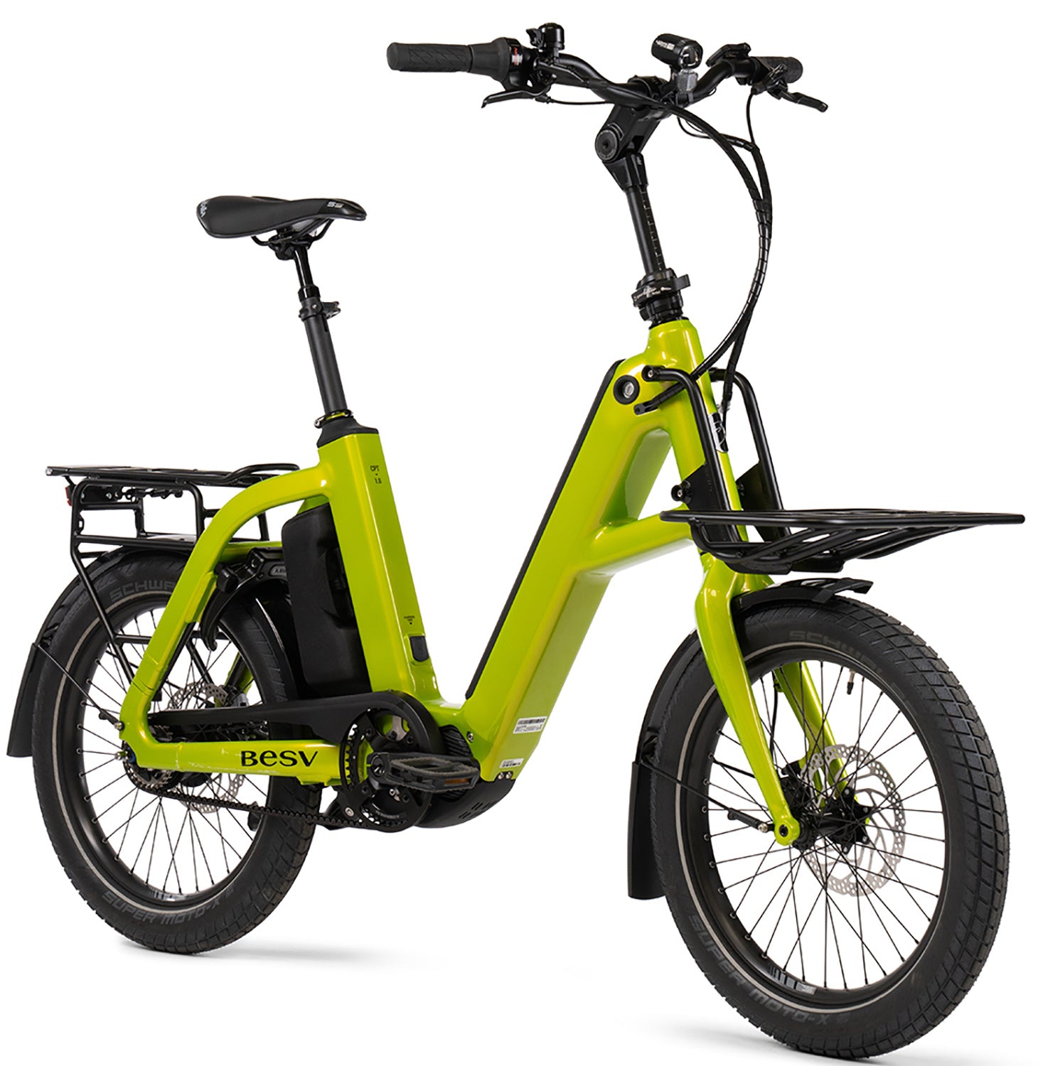 BESV CPT 1.0 X Step E-Bike in lime green gloss, Detailansicht 4