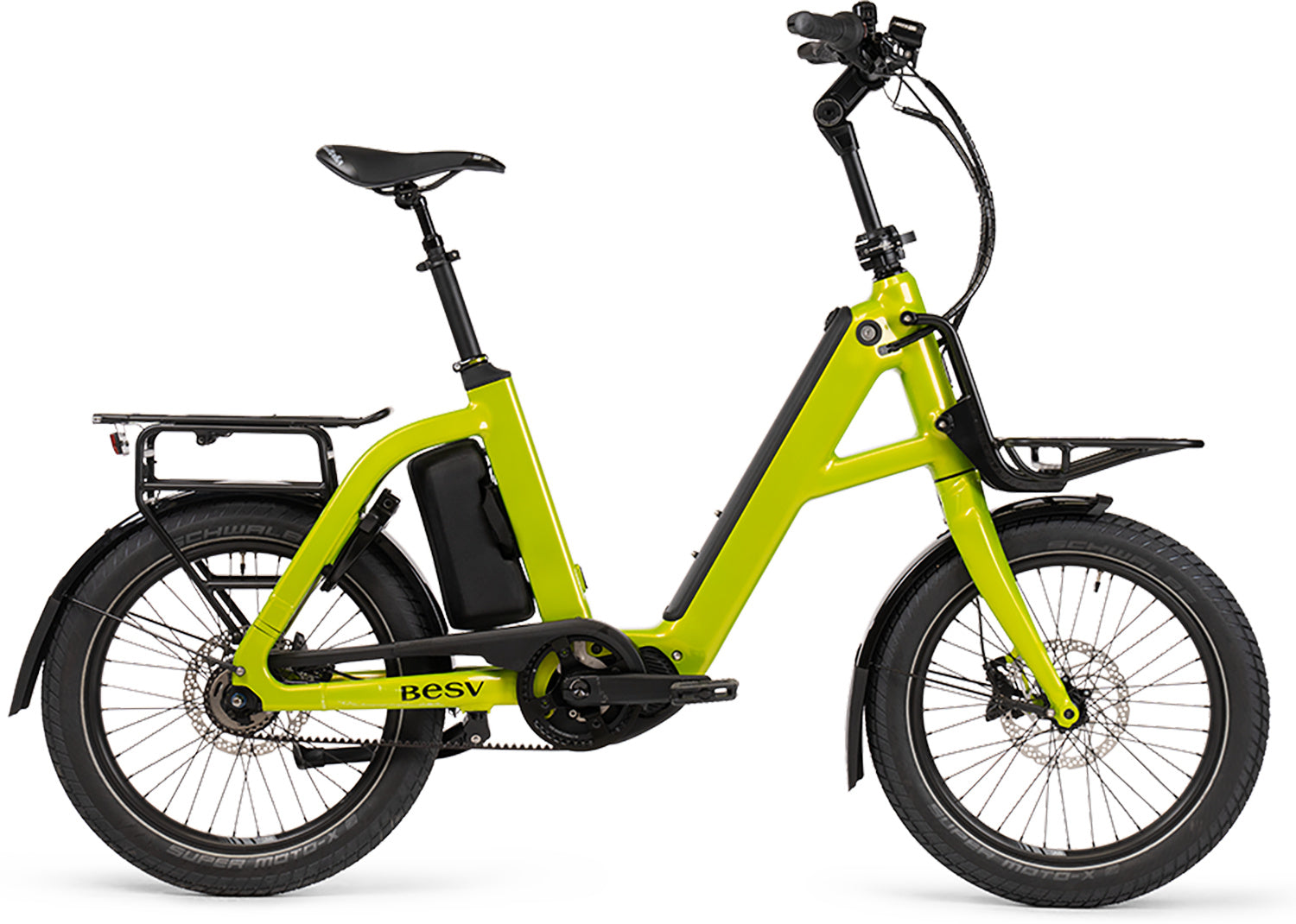 BESV CPT 1.0 X Step E-Bike in lime green gloss, Hauptbild