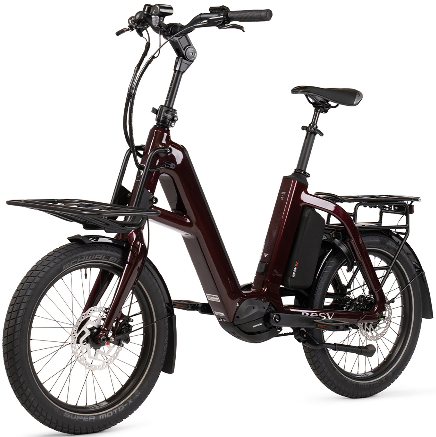 BESV CPT 1.2 X Step E-Bike in bordeaux gloss, Detailansicht 4