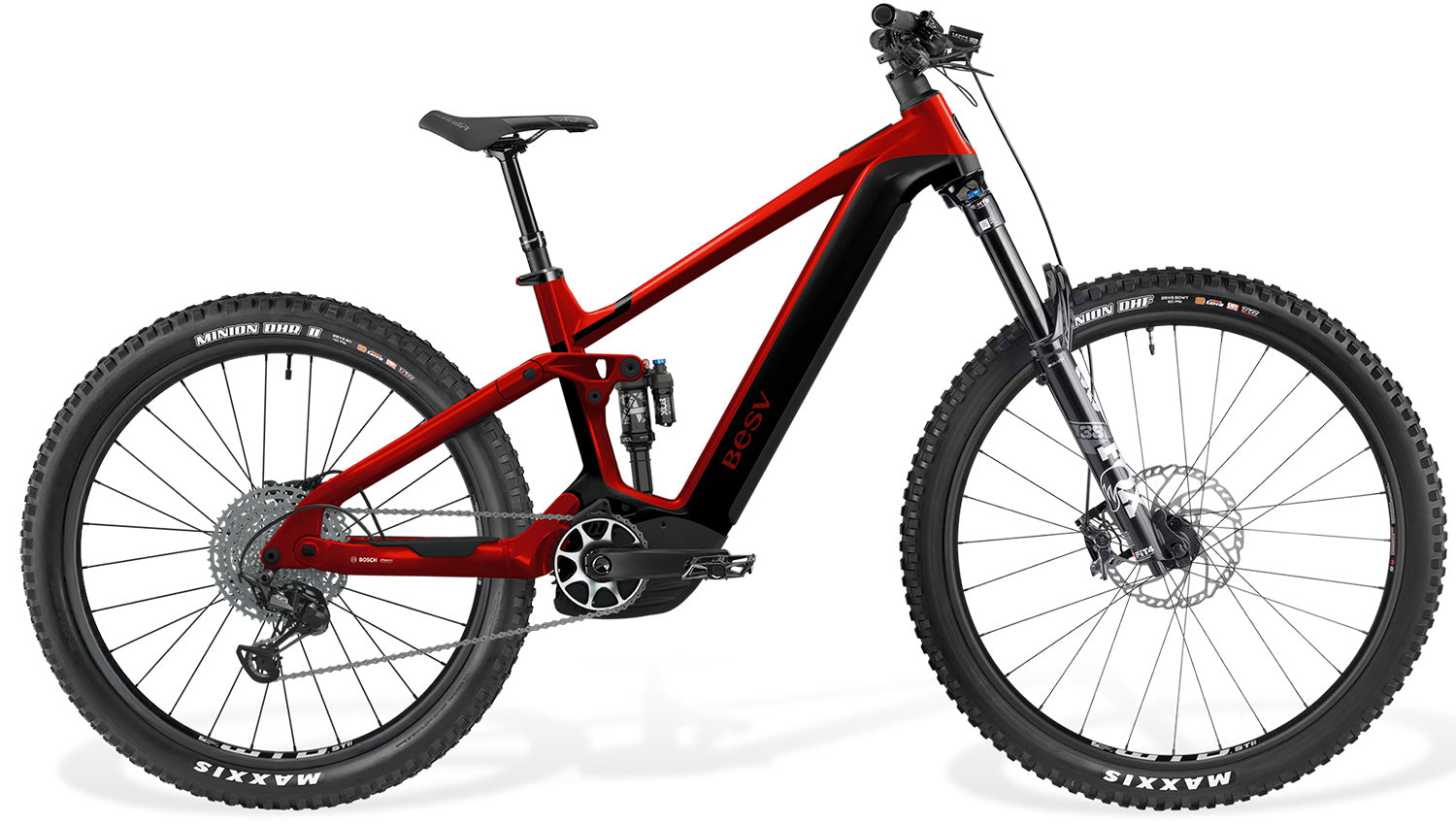 BESV TRS-B 170 1.0 FS-SO E-Bike in intense red gloss, Hauptbild