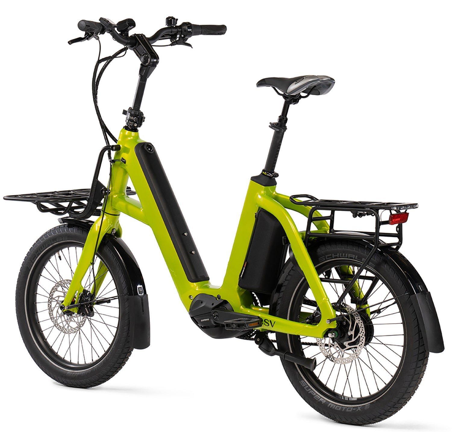 BESV CPT 1.0 X Step E-Bike in lime green gloss, Detailansicht 3