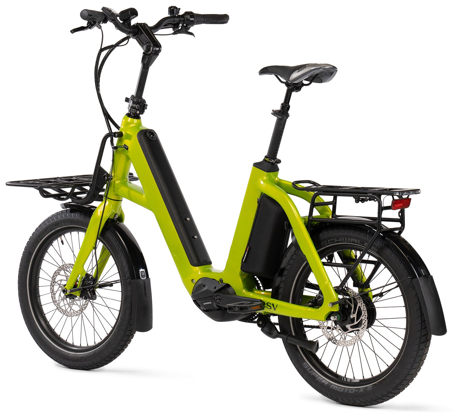 BESV CPT 1.0 X Step E-Bike in lime green gloss, Detailansicht 5
