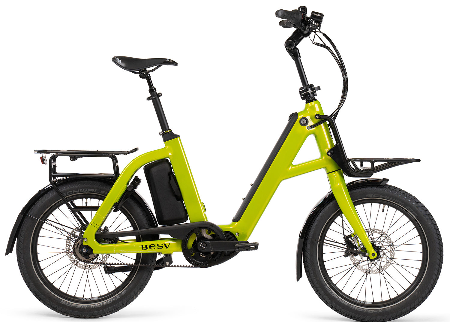 BESV CPT 1.0 X Step E-Bike in lime green gloss, Detailansicht 7