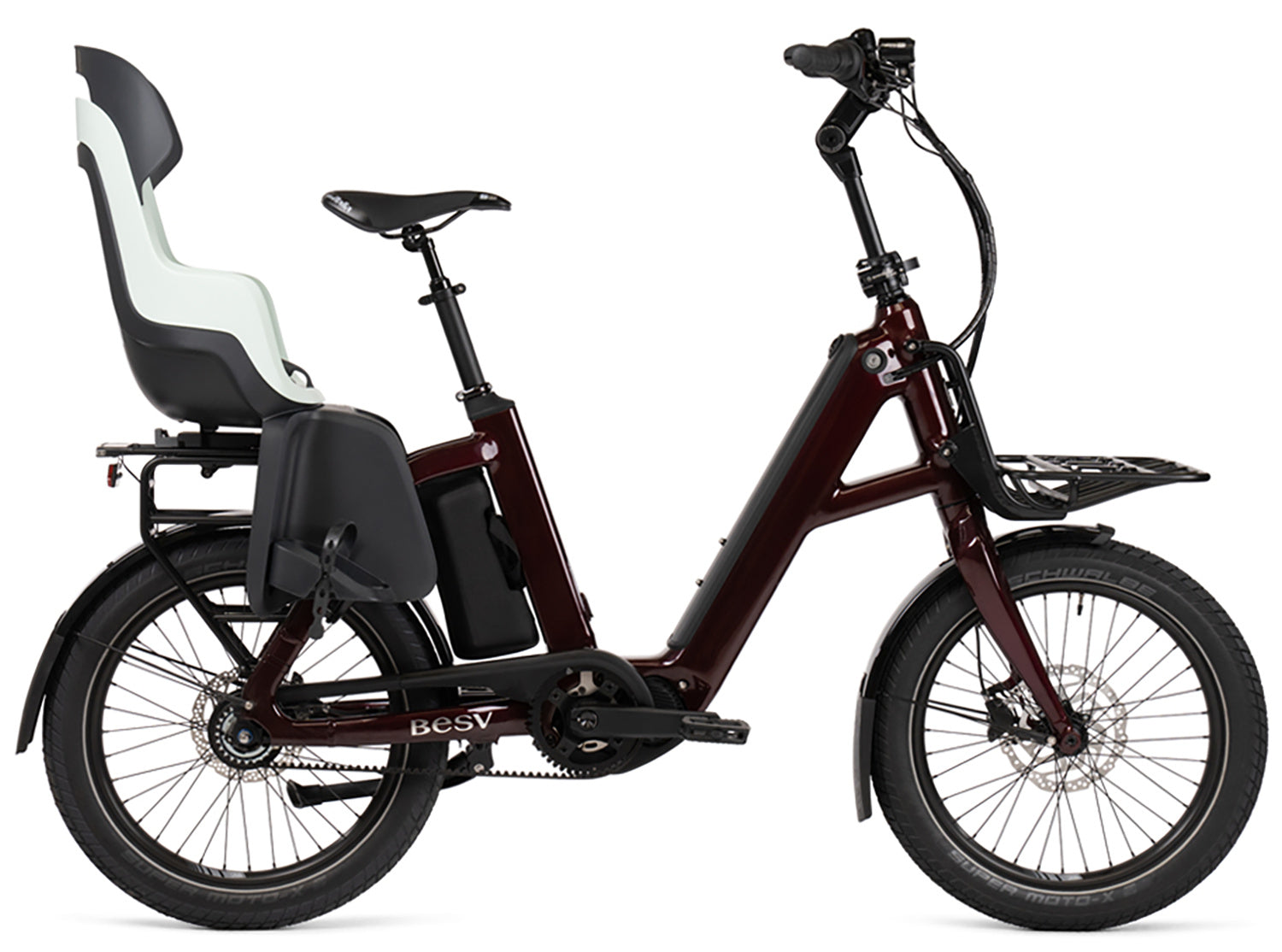 BESV CPT 1.2 X Step E-Bike in bordeaux gloss, Detailansicht 9