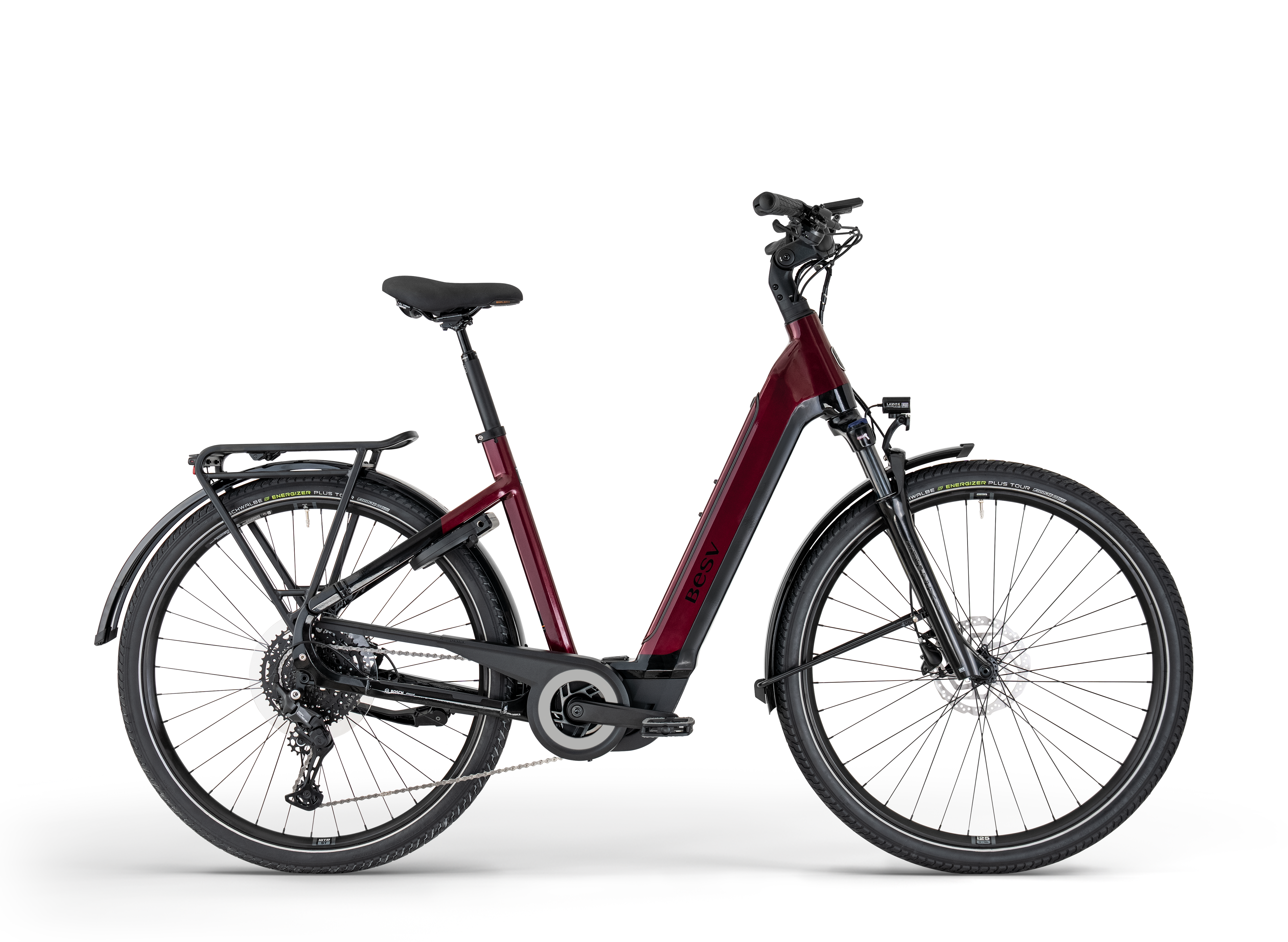 TR-B 1.2 Low Step, bright ruby red, Seitenansicht
