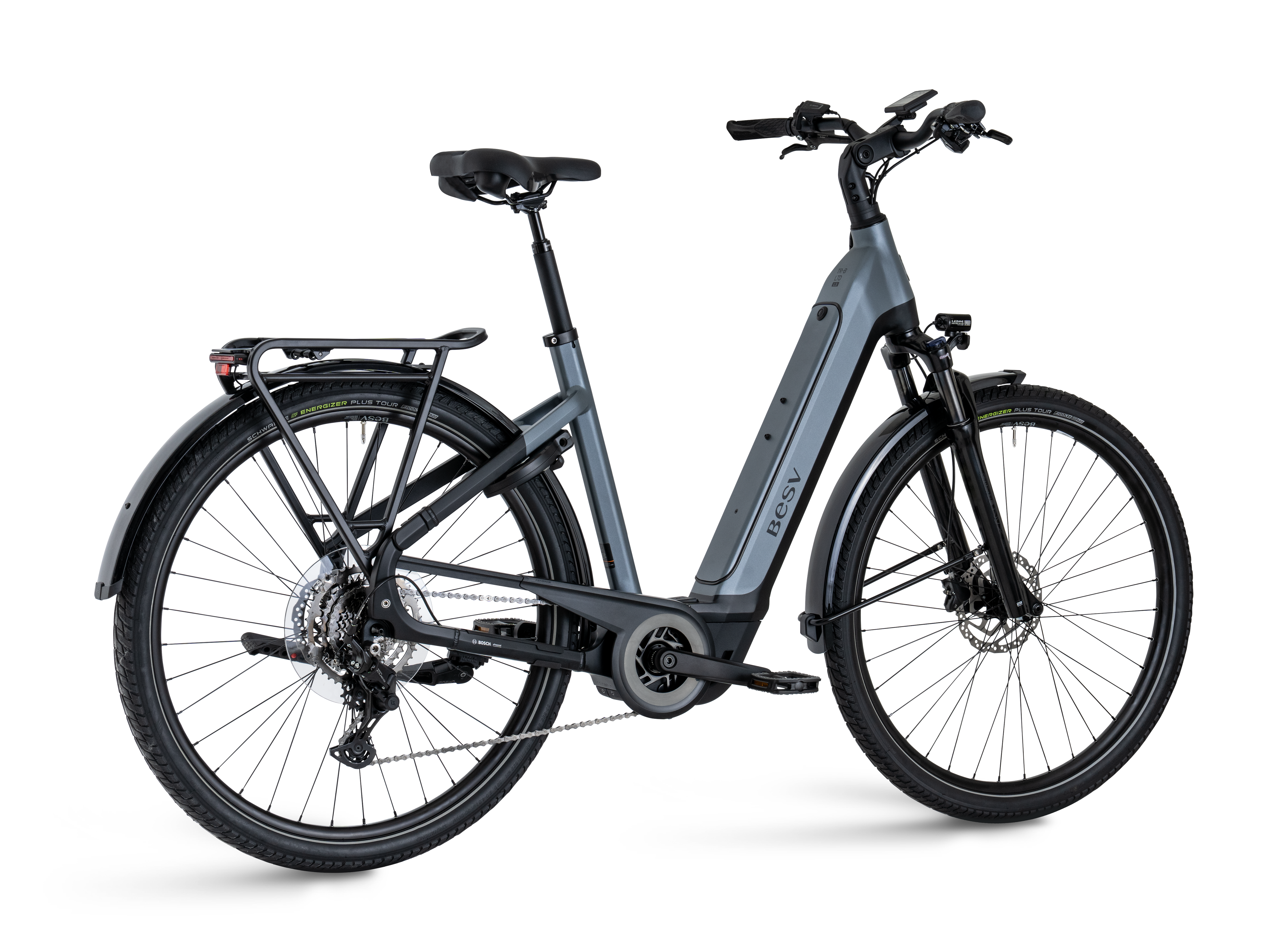 TR-B LTD LS, Mid gray with black matte, Heckansicht