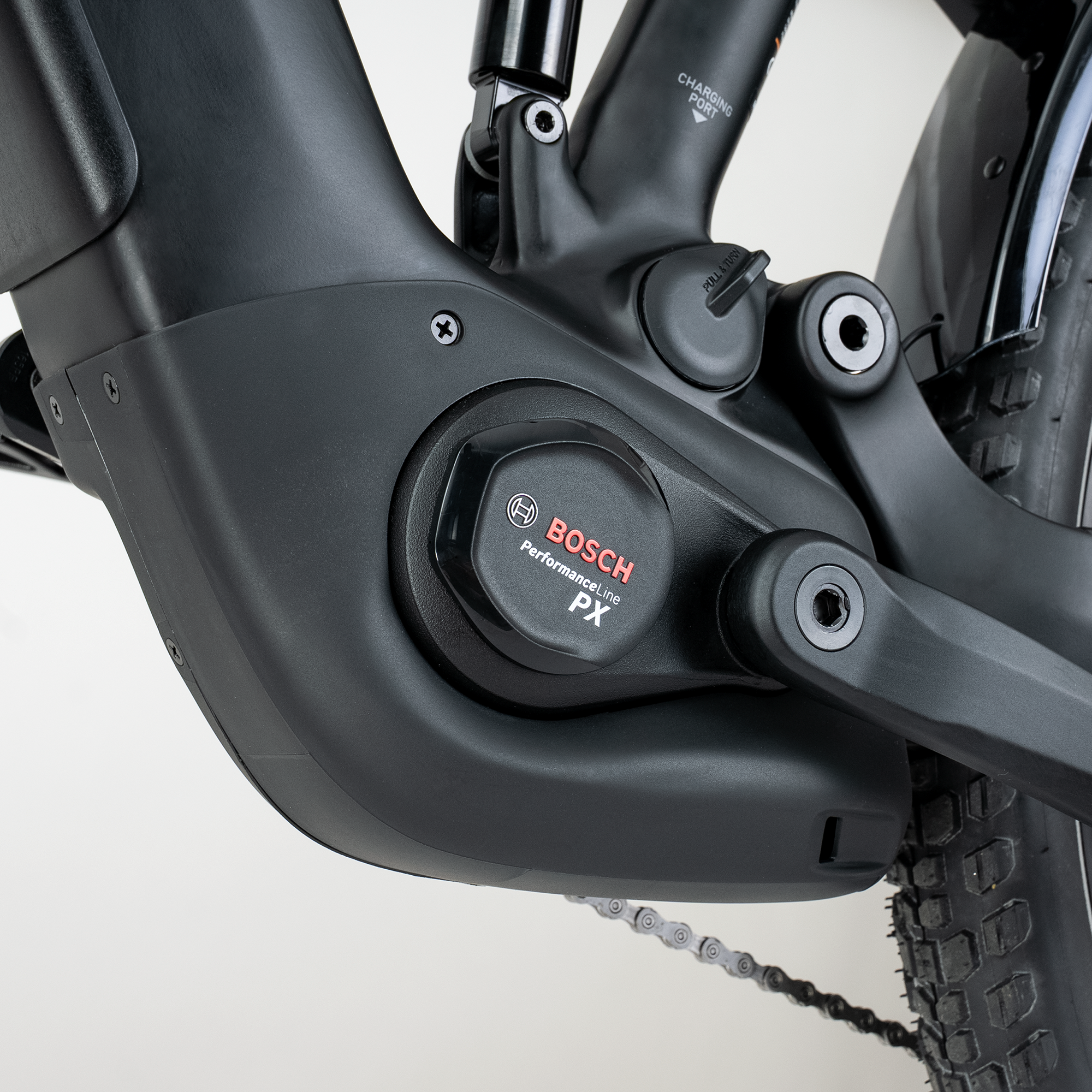 TRS-B 140 SUV LTD, mid grey matte, Detailansicht Motor