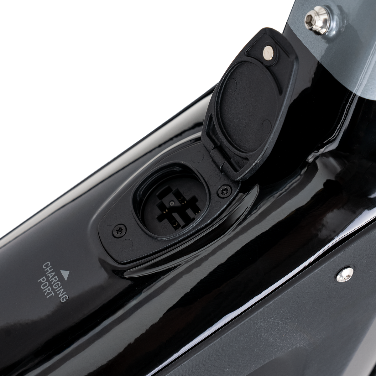 TRX-B-LTD-LS, Mid Gray with Black Gloss, Charging Port